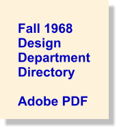 Fall 1968 Design  Department Directory  Adobe PDF