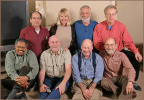 BACK (Left to right) Danny Gildesgame, Marti Knapp, Bob Williams, and Pat Hare  FRONT (Left to right) Hobart Jackson, Duncan Mitchell, ,